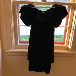 Black off the shoulder dress